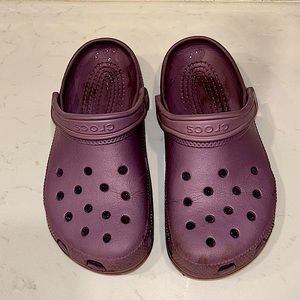 Purple crocs